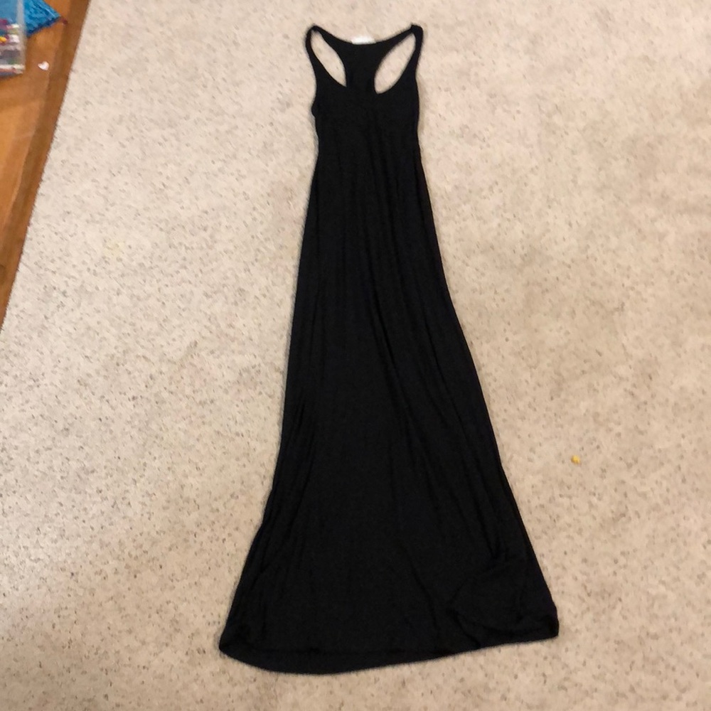 Black racerback maxi dress
